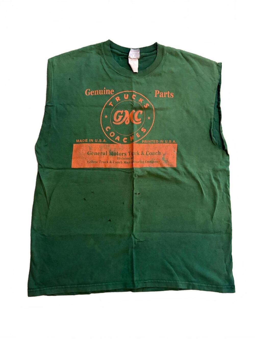 Y2K GMC Genuine Parts Cut Off Tank Top - Large